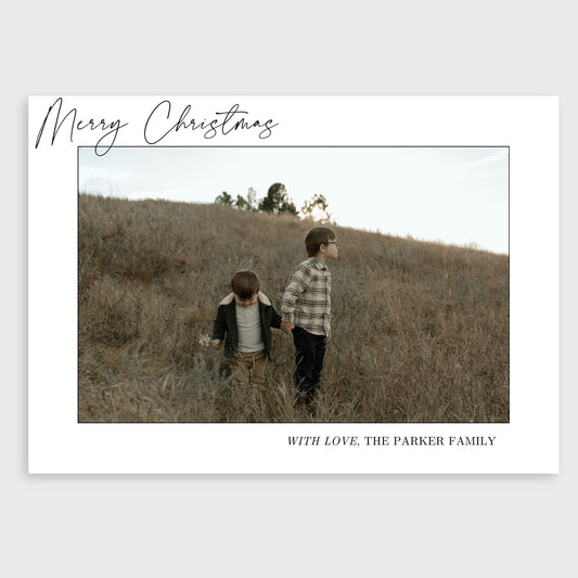 Script Holiday Card